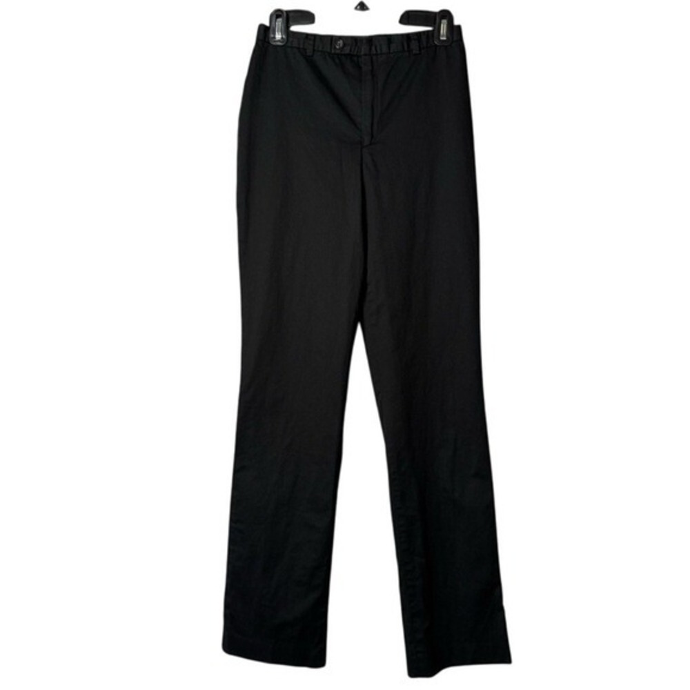 Banana Republic Vintage Black Straight Leg Pants 4 Italy Career Office Preppy